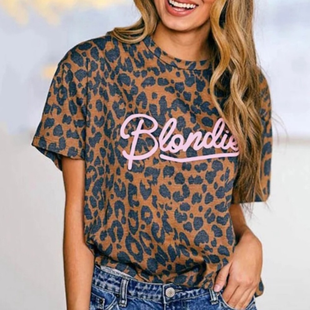 Blondie Graphic tee! Leopard print